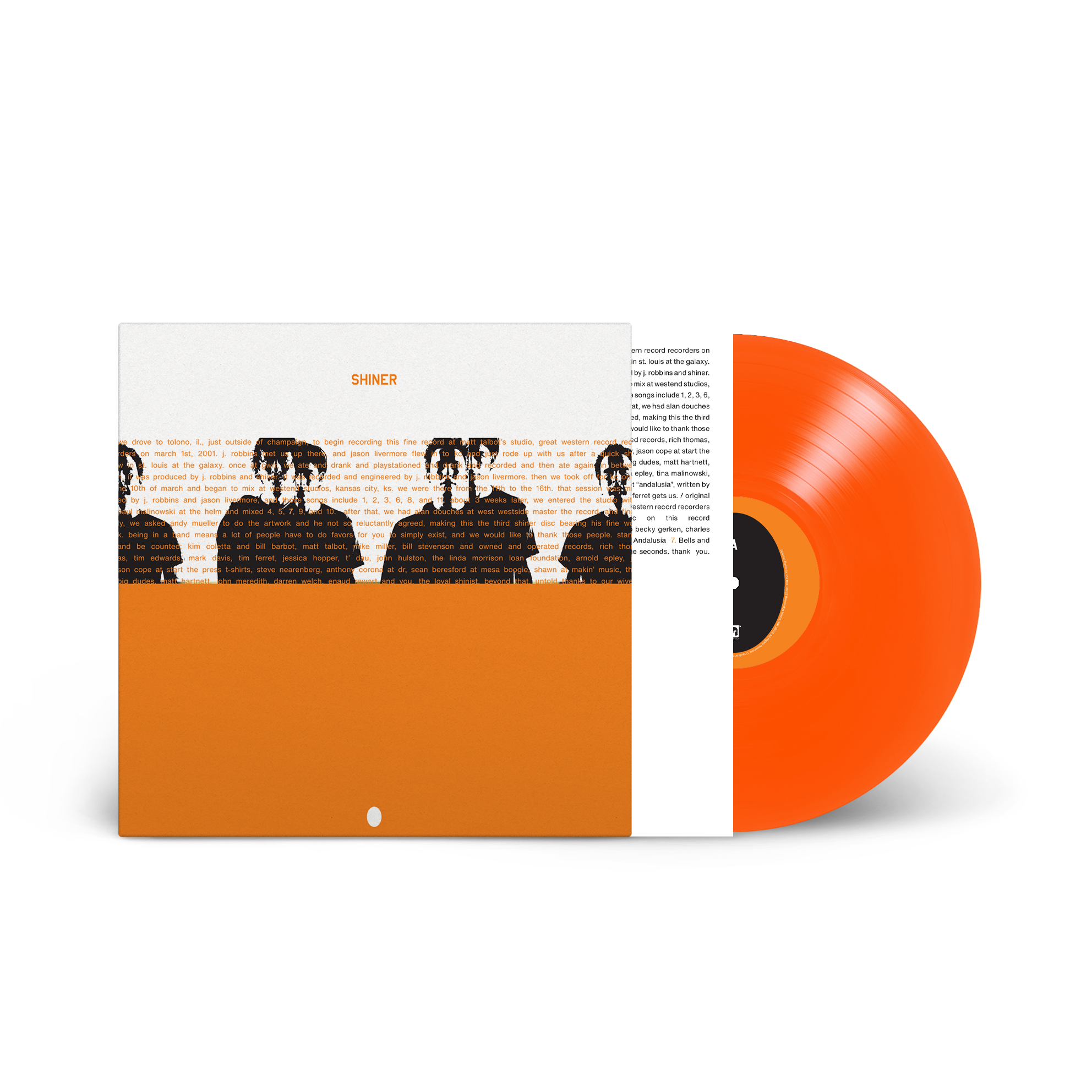 SHINER ‘THE EGG’ LP - EXCLUSIVE - LTD. 300 - TRANSPARENT ORANGE