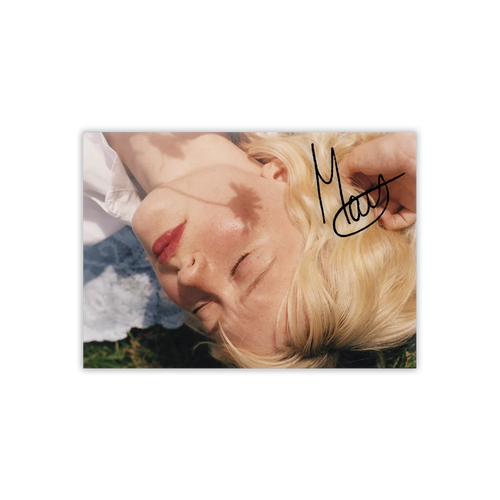 MAISIE PETERS 'FLORESCENCE' LP - SIGNED ART CARD - WHITE