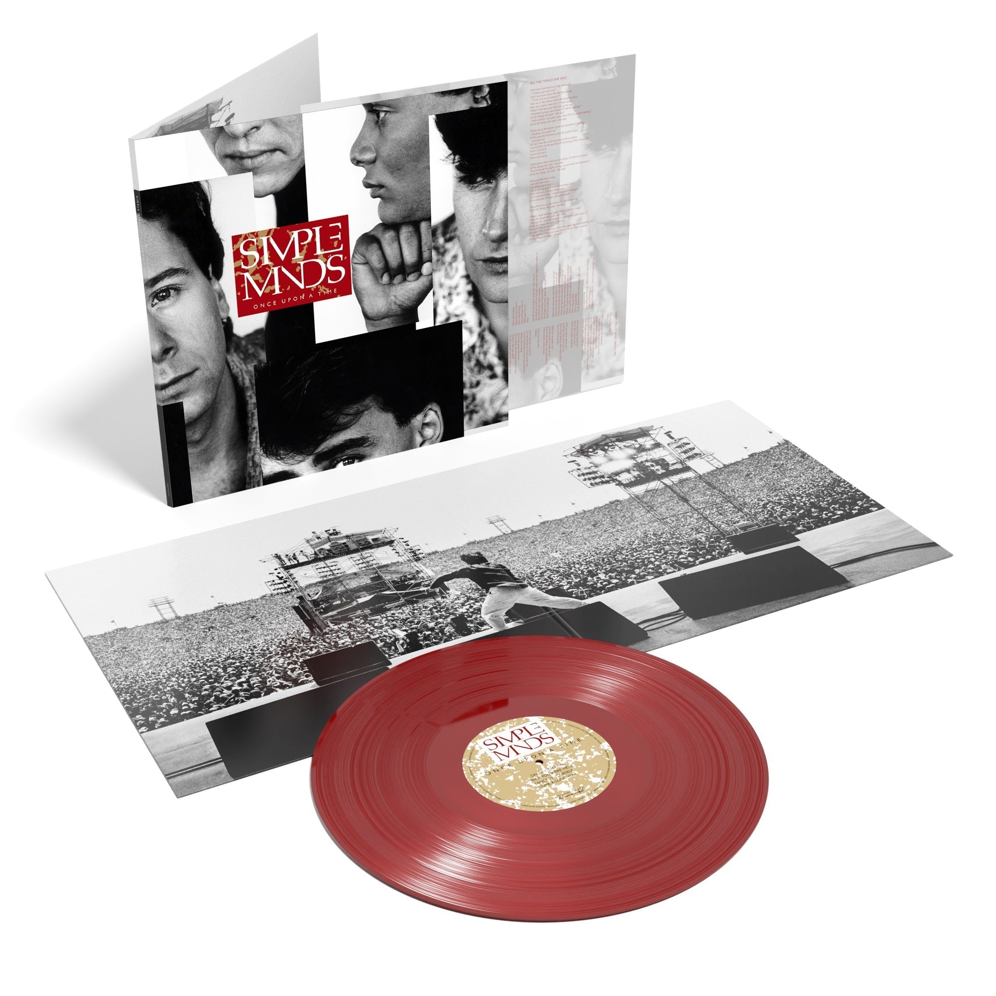 SIMPLE MINDS 'ONCE UPON A TIME' LP - RED
