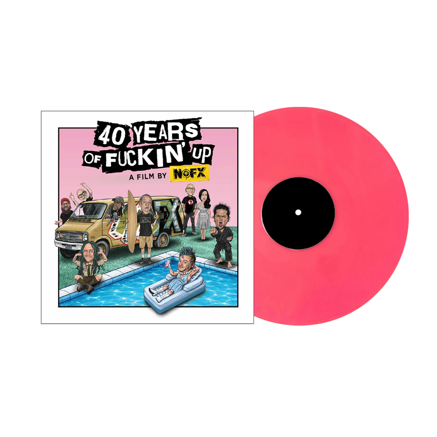 NOFX ‘40 YEARS OF F*CKIN' UP: SOUNDTRACK’ LP - PINK