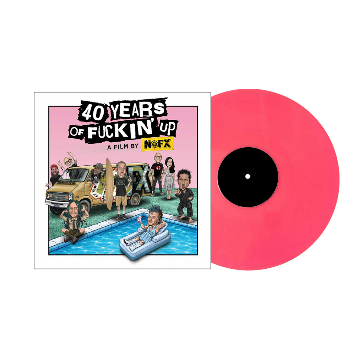NOFX ‘40 YEARS OF F*CKIN' UP: SOUNDTRACK’ LP - PINK