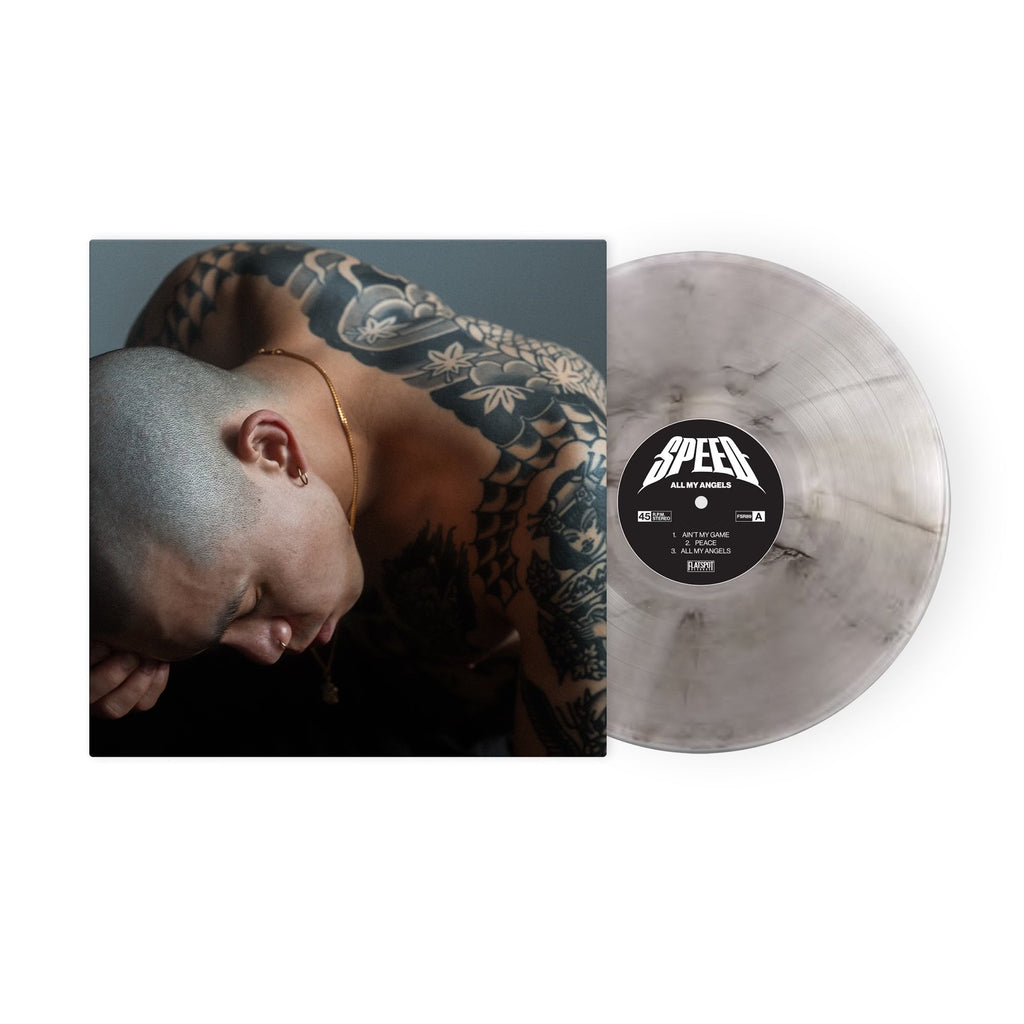 SPEED 'ALL MY ANGELS' EP - CLEAR SMOKE/BLACK/SCREEN PRINT