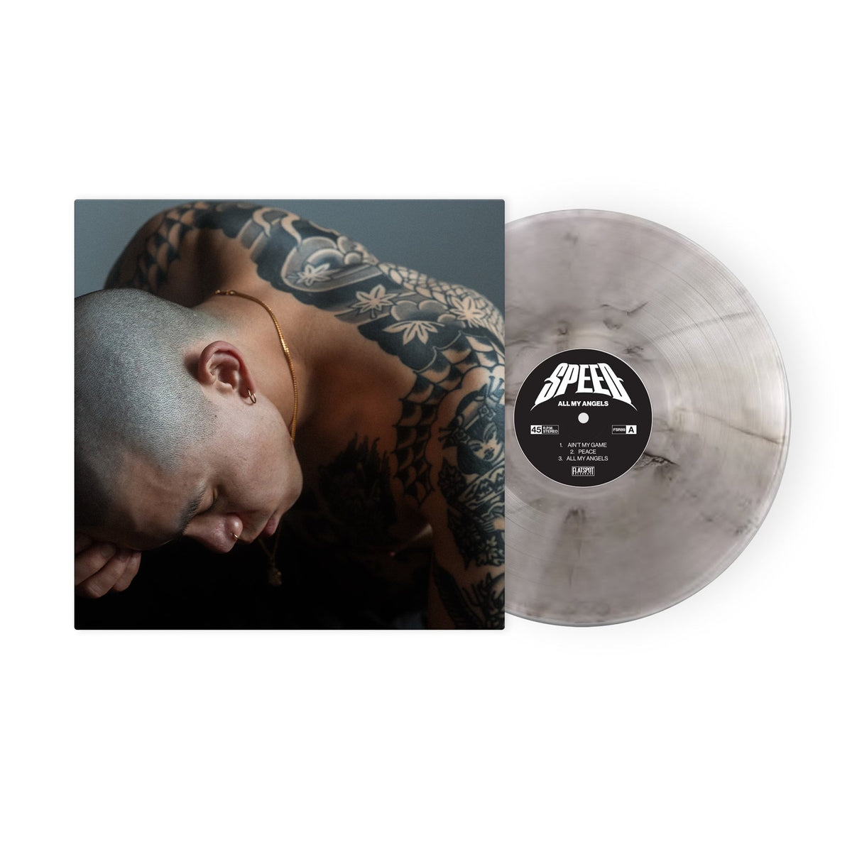SPEED 'ALL MY ANGELS' EP - CLEAR SMOKE/BLACK/SCREEN PRINT