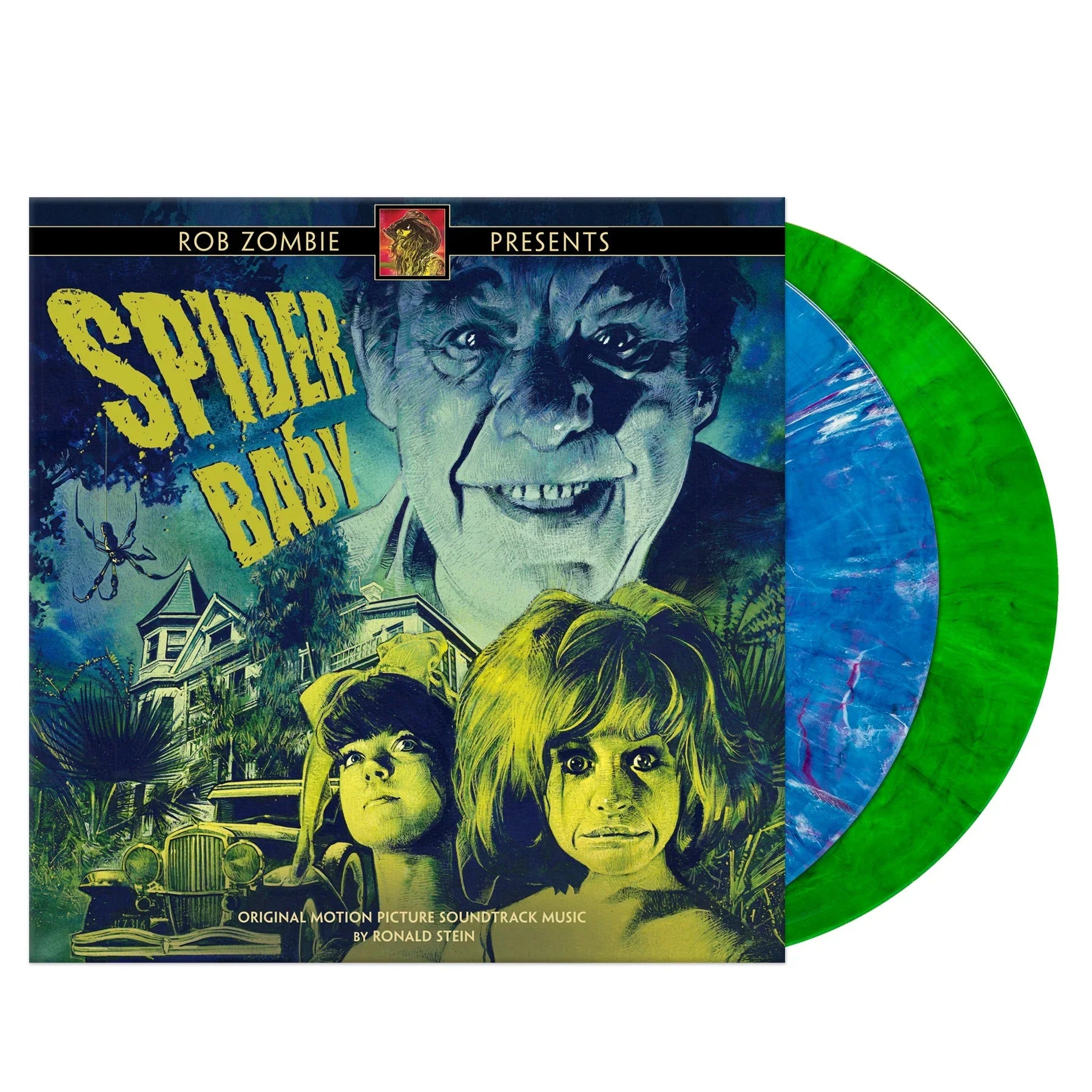ROB ZOMBIE PRESENTS 'SPIDER BABY' ORIGINAL SOUNDTRACK 2LP - BLUE/GREEN/MARBLE