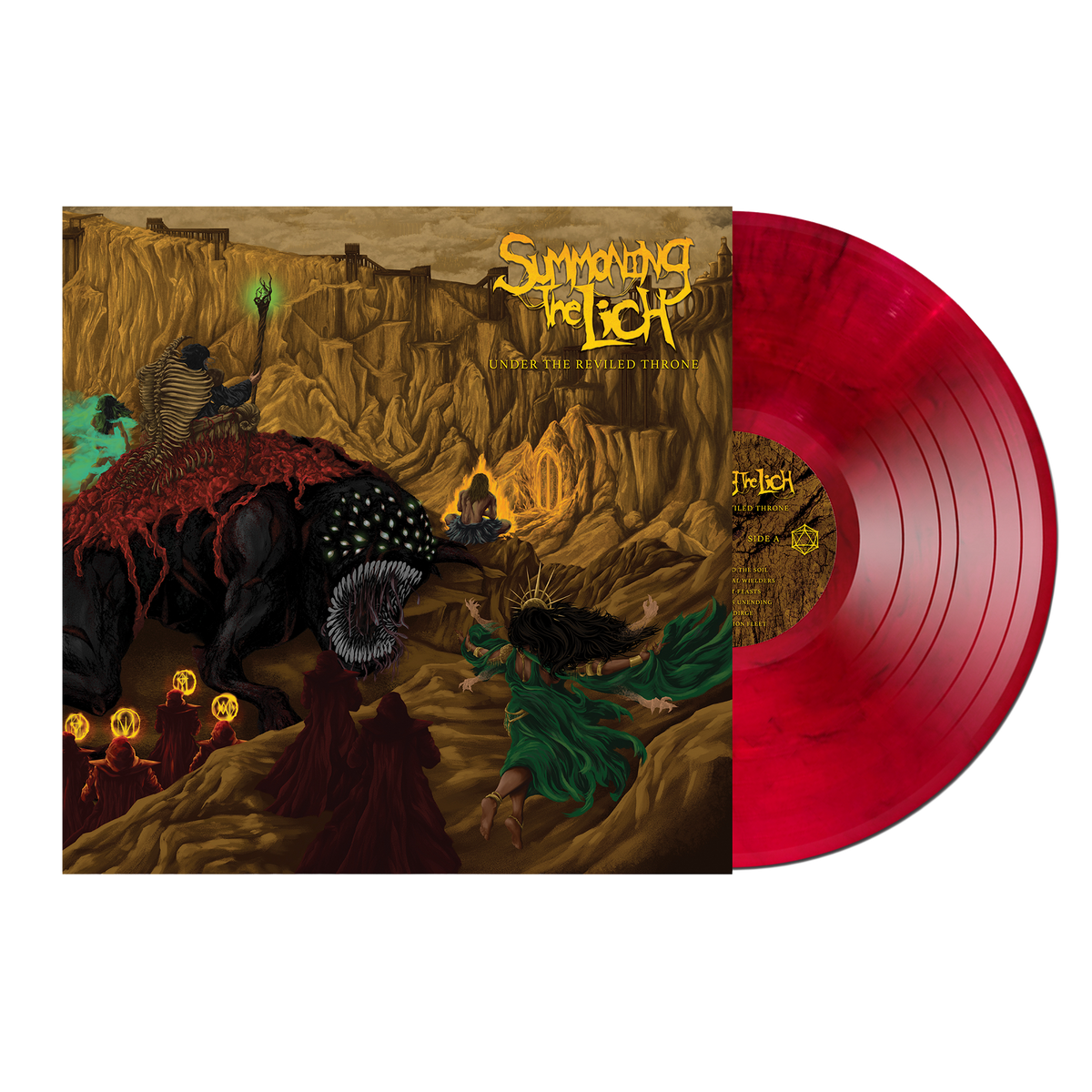 SUMMONING THE LICH 'UNDER THE REVILED THRONE' LP (Blood Moon Vinyl)