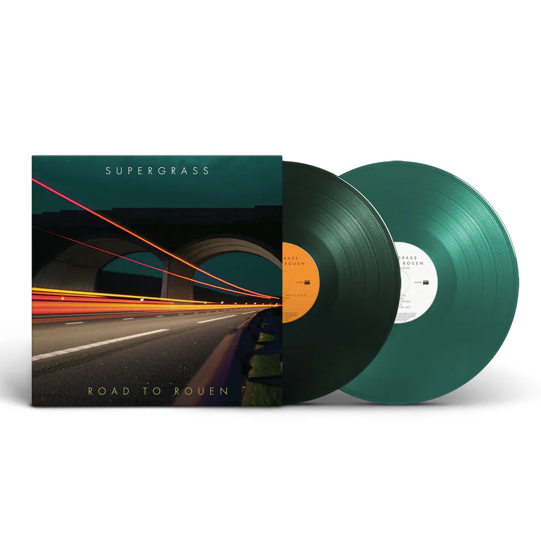 SUPERGRASS 'ROAD TO ROUEN' 20TH ANNIVERSARY 2LP - PETROL/FOREST GREEN