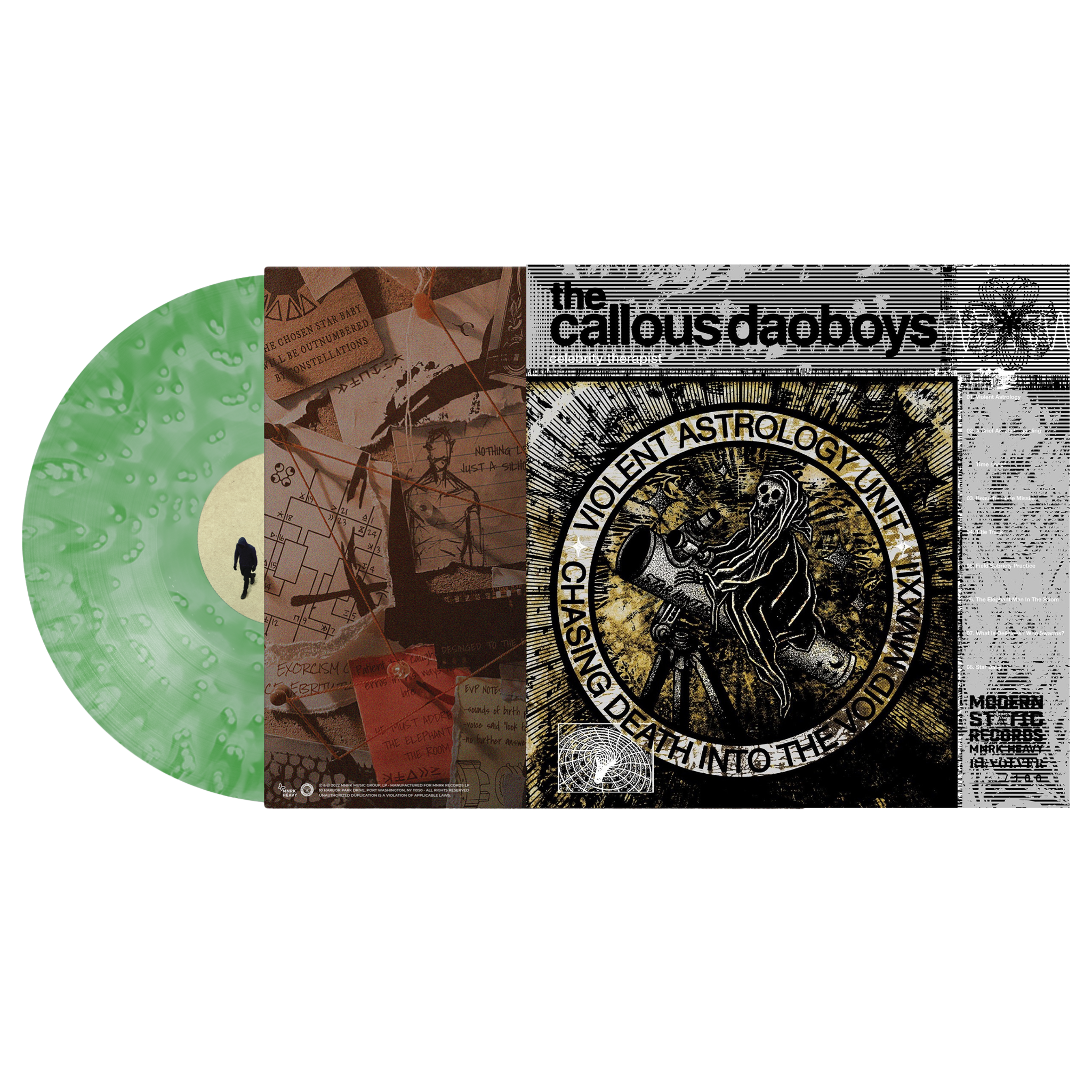 THE CALLOUS DAOBOYS ‘CELEBRITY THERAPIST’ LP - EXCLUSIVE - LTD. 100 - GHOSTLY COKE BOTTLE/GREEN