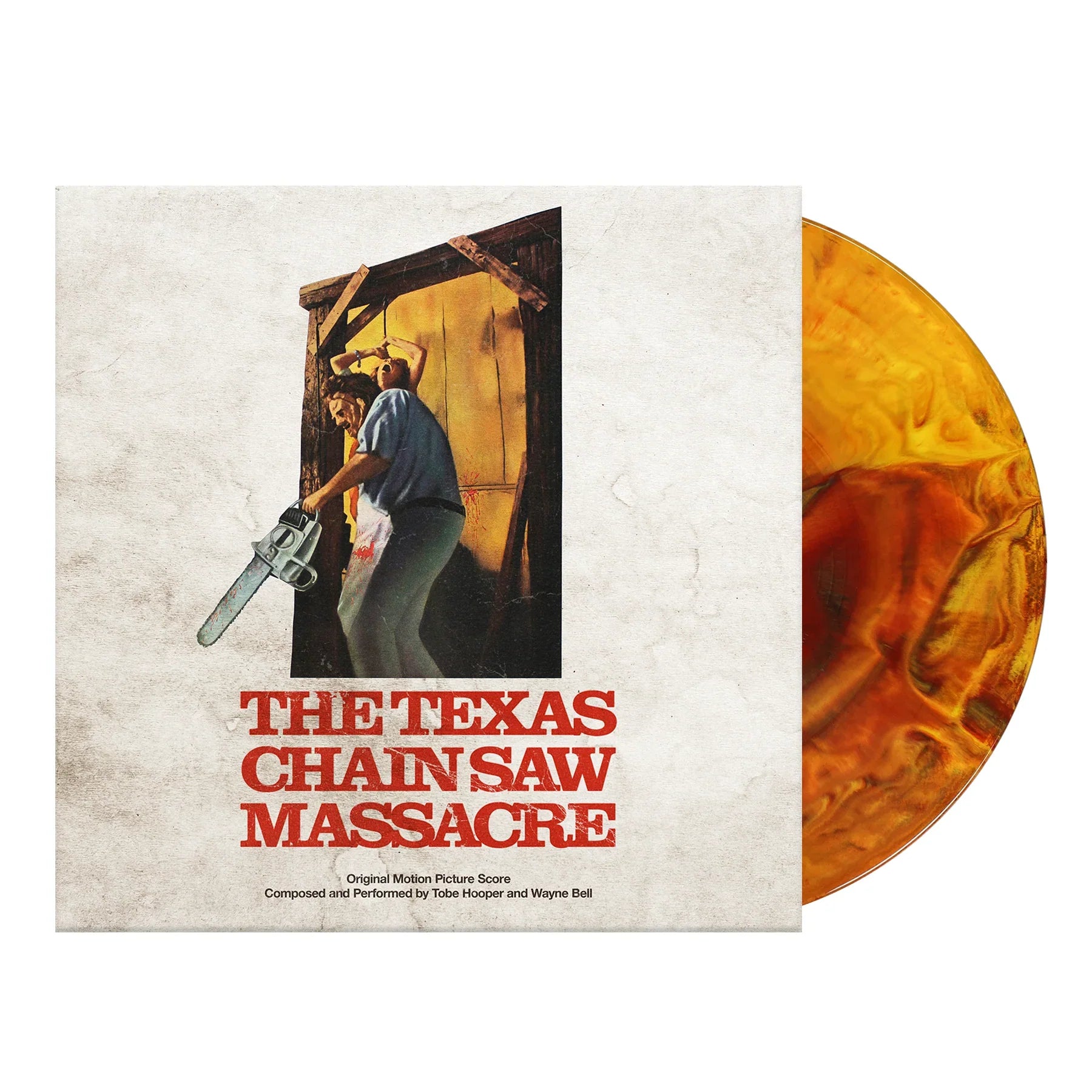 'THE TEXAS CHAINSAW MASSACRE' MOTION PICTURE SCORE LP - COLOR