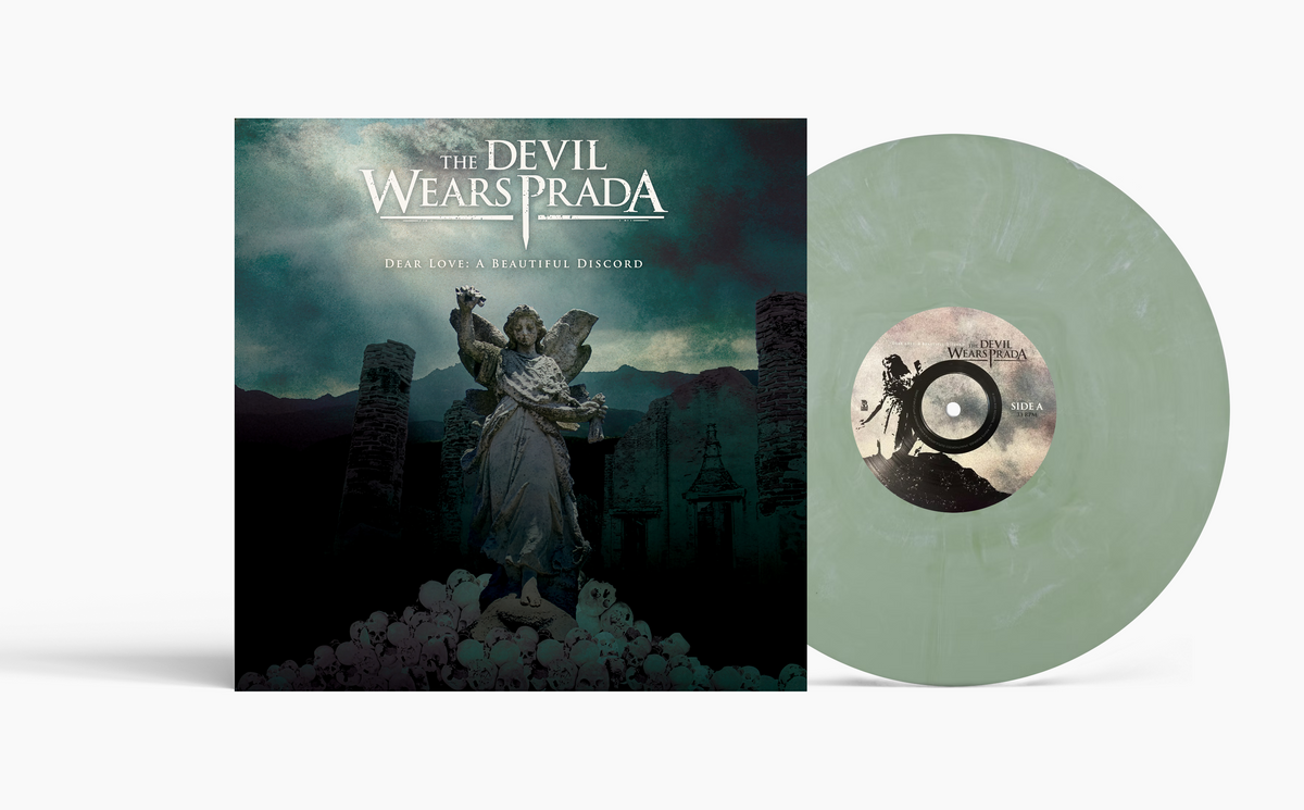 THE DEVIL WEARS PRADA ‘DEAR LOVE: A BEAUTIFUL DISCORD’ 20TH ANNIVERSARY LP (Exclusive – Limited to 500, Coke Bottle w/ White Mist Vinyl)
