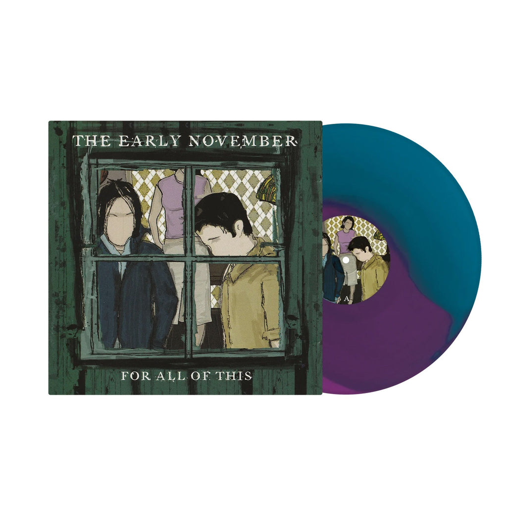 THE EARLY NOVEMBER 'FOR ALL THIS' LP - AQUA/ORCHID