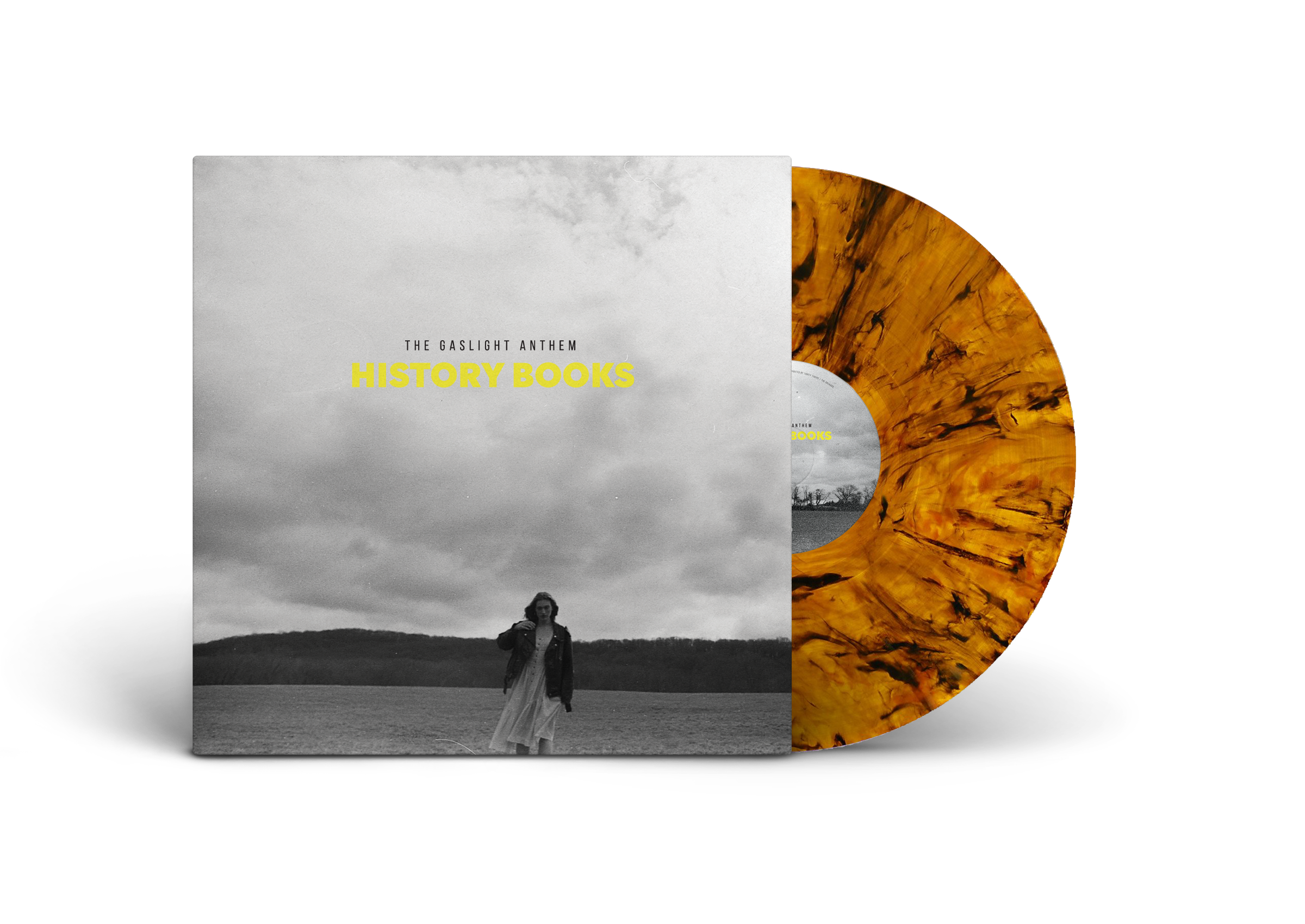 THE GASLIGHT ANTHEM ‘HISTORY BOOKS’ LP - EXCLUSIVE - LTD. 500 - TIGER'S EYE