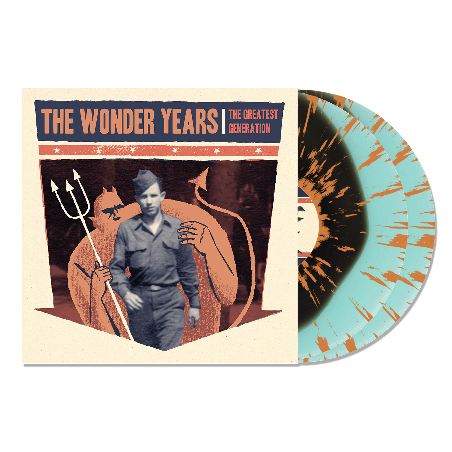 THE WONDER YEARS ‘THE GREATEST GENERATION’ 10TH ANNIVERSARY 2LP - LTD. 500 - BLUE/BLACK BLOB/ORANGE SPLATTER