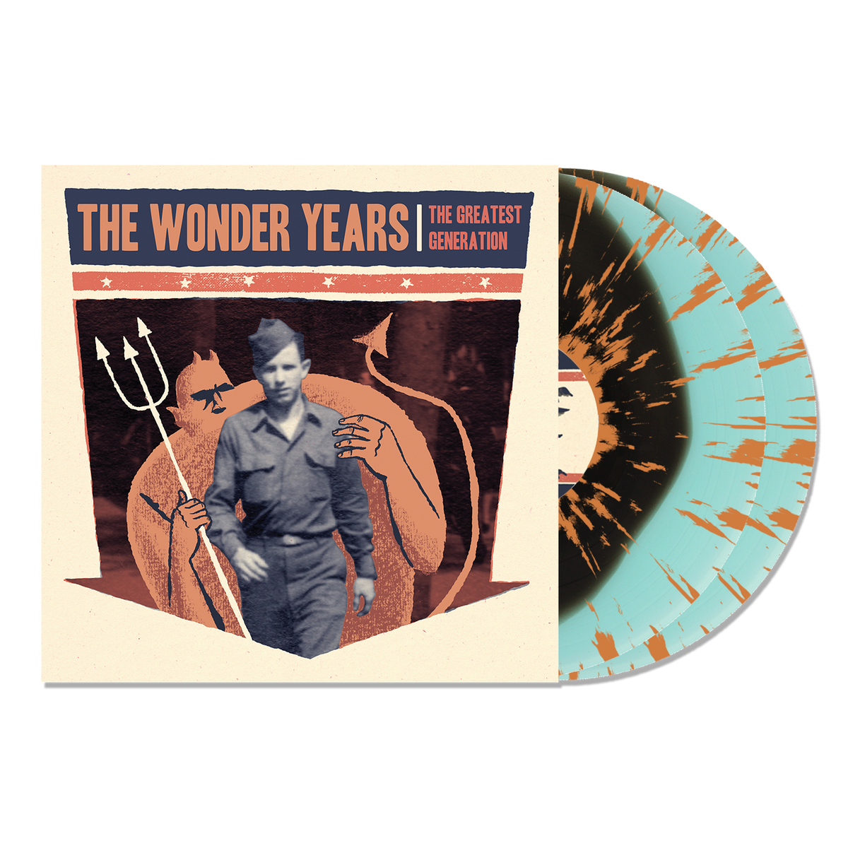 THE WONDER YEARS ‘THE GREATEST GENERATION’ 10TH ANNIVERSARY 2LP - LTD. 500 - BLUE/BLACK BLOB/ORANGE SPLATTER