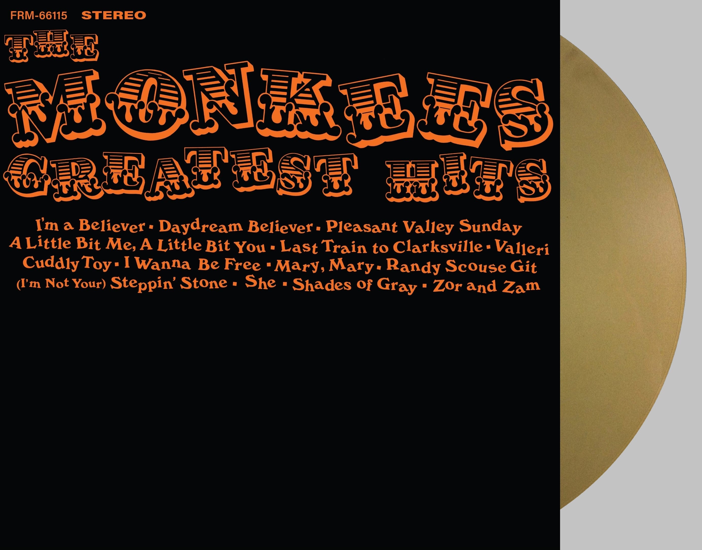 THE MONKEES ‘MONKEES GREATEST HITS’ LP - EXCLUSIVE - LTD. 500 - GOLD
