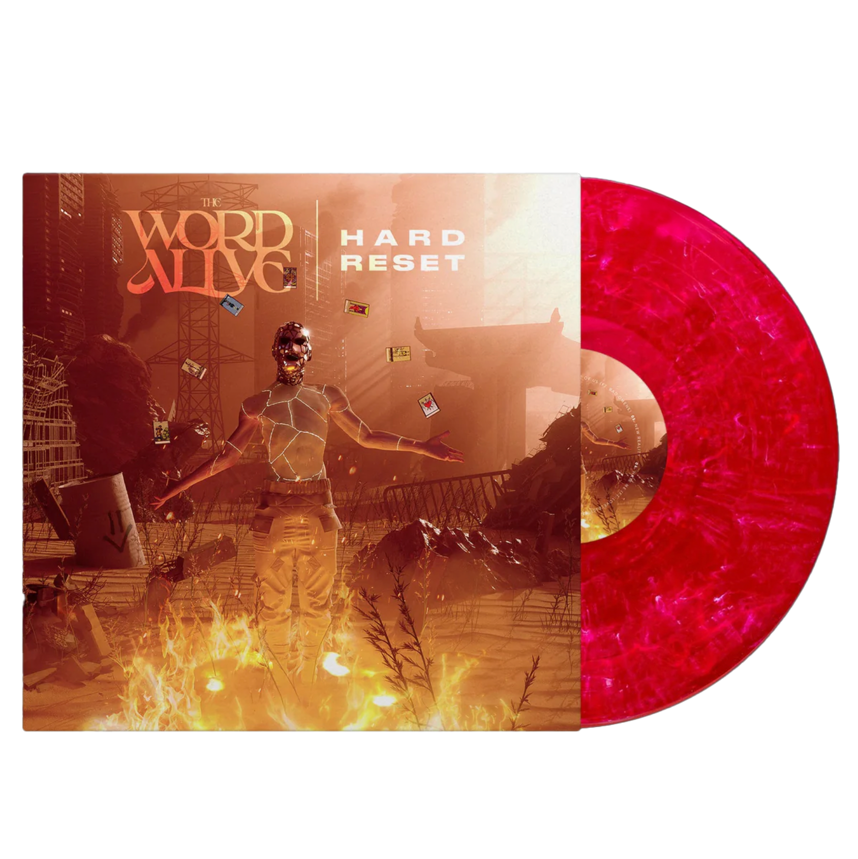 THE WORD ALIVE ‘HARD RESET’ LP - STRAWBERRY HAZE