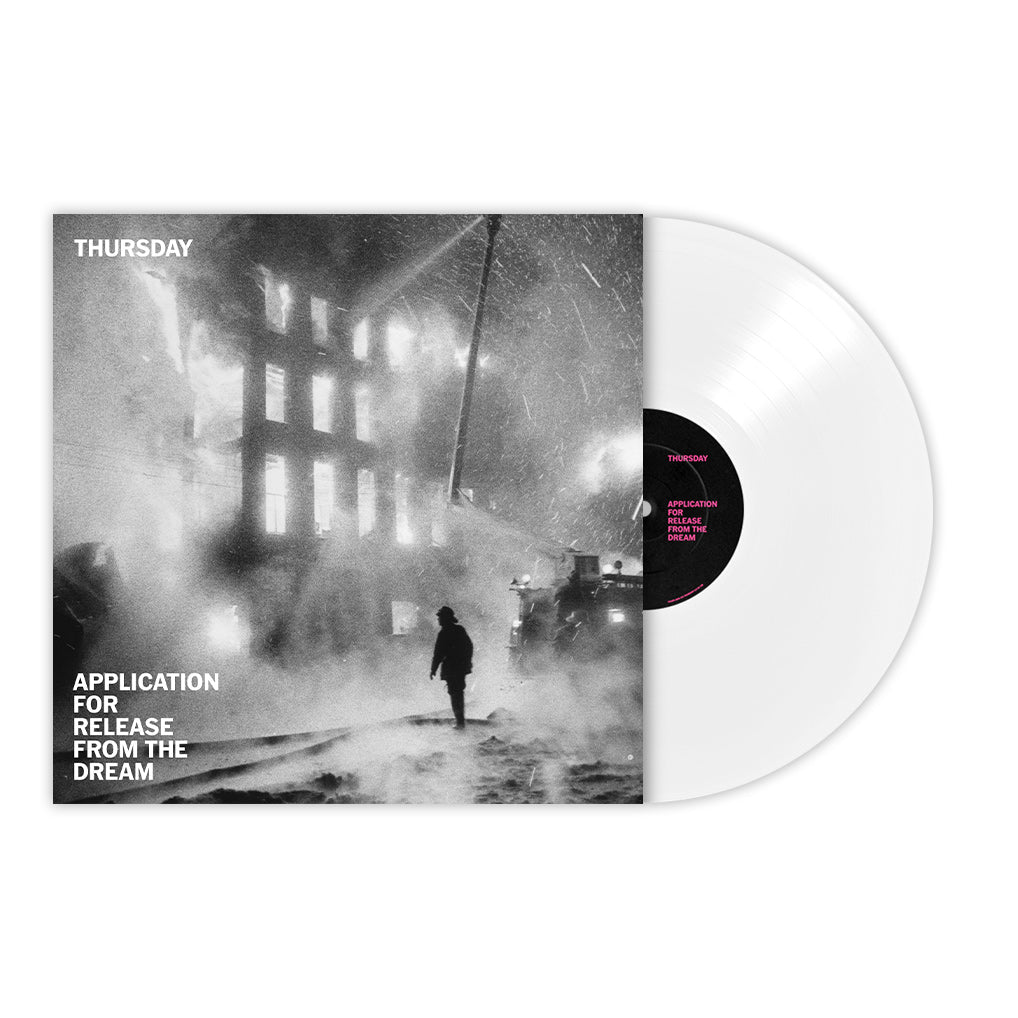 THURSDAY X REVOLVER BUNDLE - REVOLVER SUMMER 2024 ISSUE & THURSDAY 'APPLICATION FOR RELEASE FROM THE DREAM' ETCHED 12" - LTD. 500 - WHITE