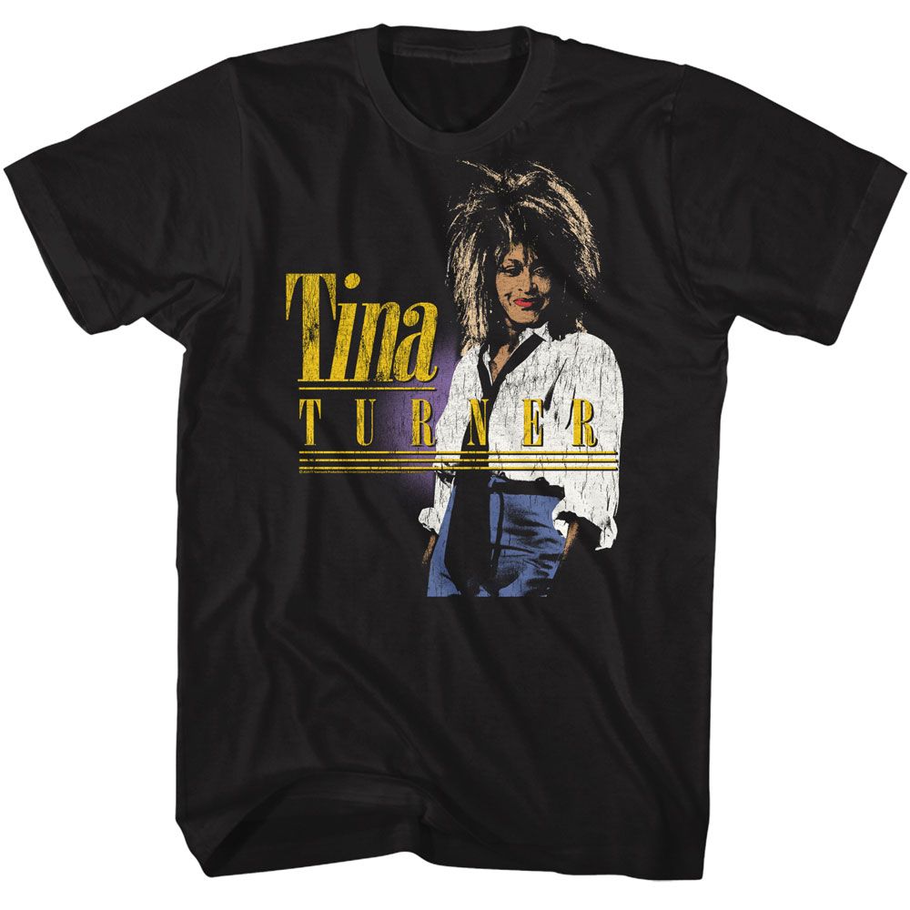 TINA TURNER - SLOUCHY SHIRT AND TIE SHIRT