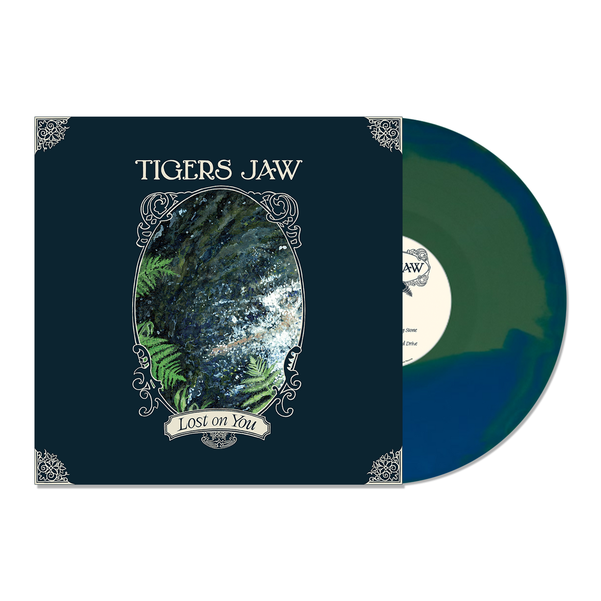 TIGERS JAW 'LOST ON YOU' LP - EXCLUSIVE - LTD. 300 - BLUE/GREEN/SWIRL
