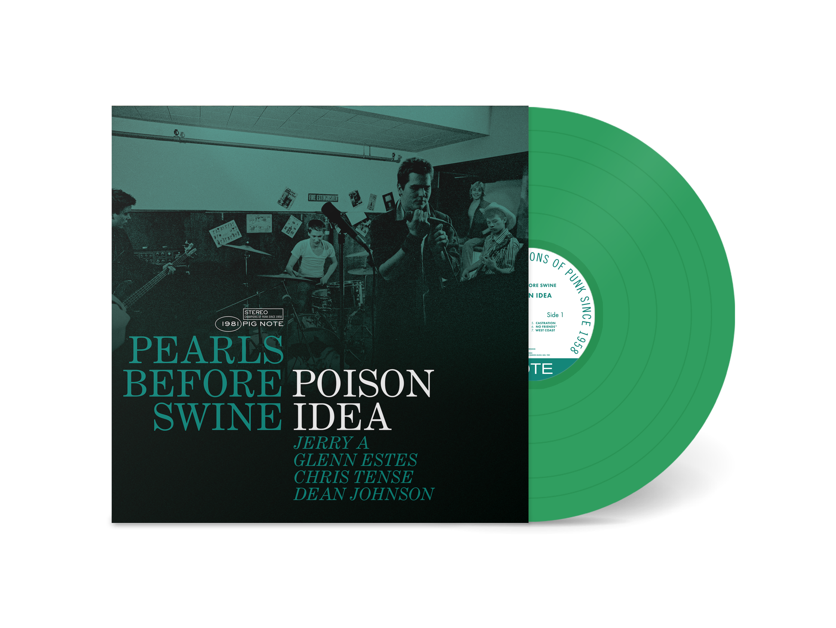 POISON IDEA 'PEARLS BEFORE SWINE: THE EARLY YEARS VOLUME 2' LP (Green Vinyl)