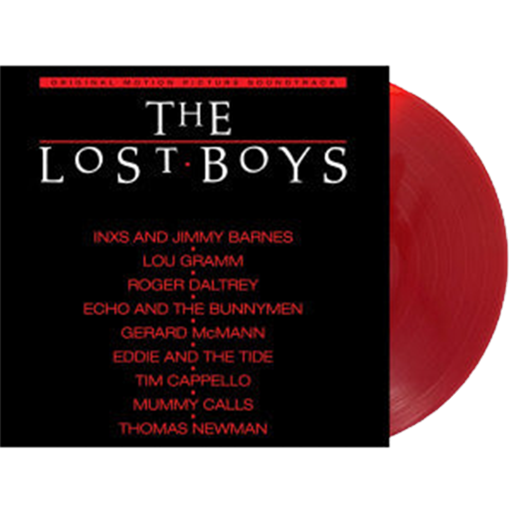 'THE LOST BOYS' MOTION PICTURE SOUNDTRACK ANNIVERSARY EDITION LP - LTD. - RED