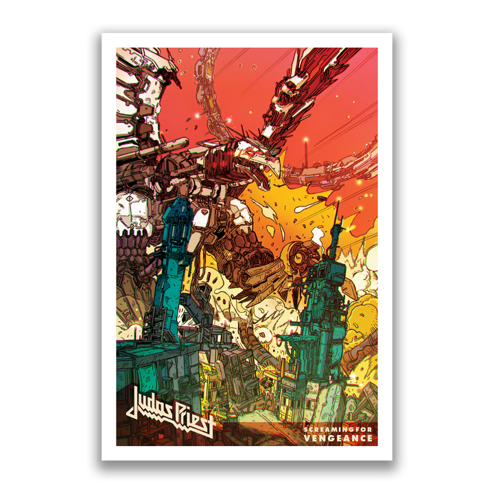 JUDAS PRIEST 'SCREAMING FOR VENGEANCE'  GRAPHIC NOVEL DELUXE EDITION