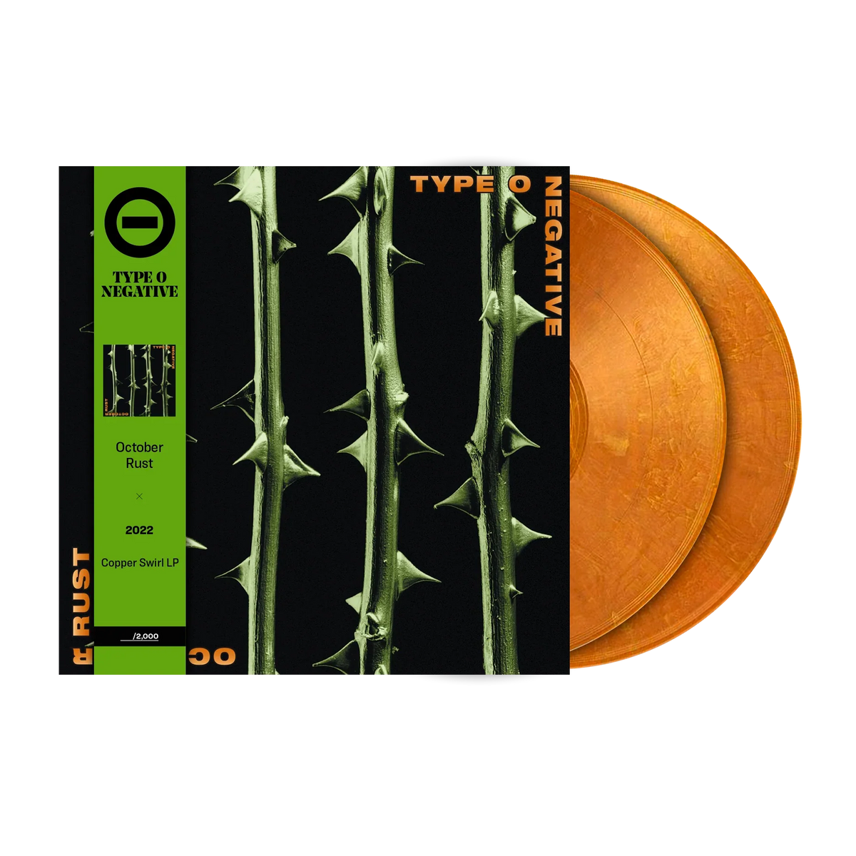 TYPE O NEGATIVE 'OCTOBER RUST' 2LP - COPPER PEARLESCENT SWIRL