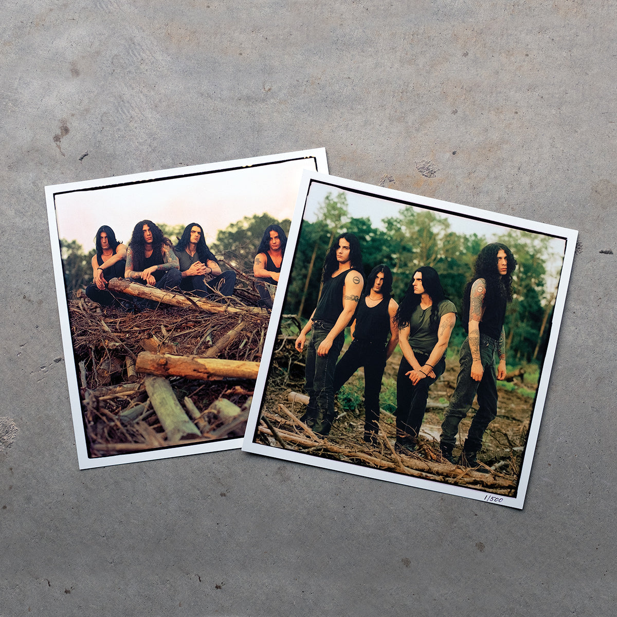 TYPE O NEGATIVE DIGITAL 12X12 PHOTO PRINT SET W/ SPECIAL TEXTURE PRINTING (SERIES 1)
