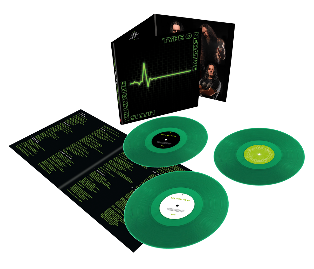 TYPE O NEGATIVE ‘LIFE IS KILLING ME’ 3LP - LTD. 1000 - TRANSPARENT GREEN
