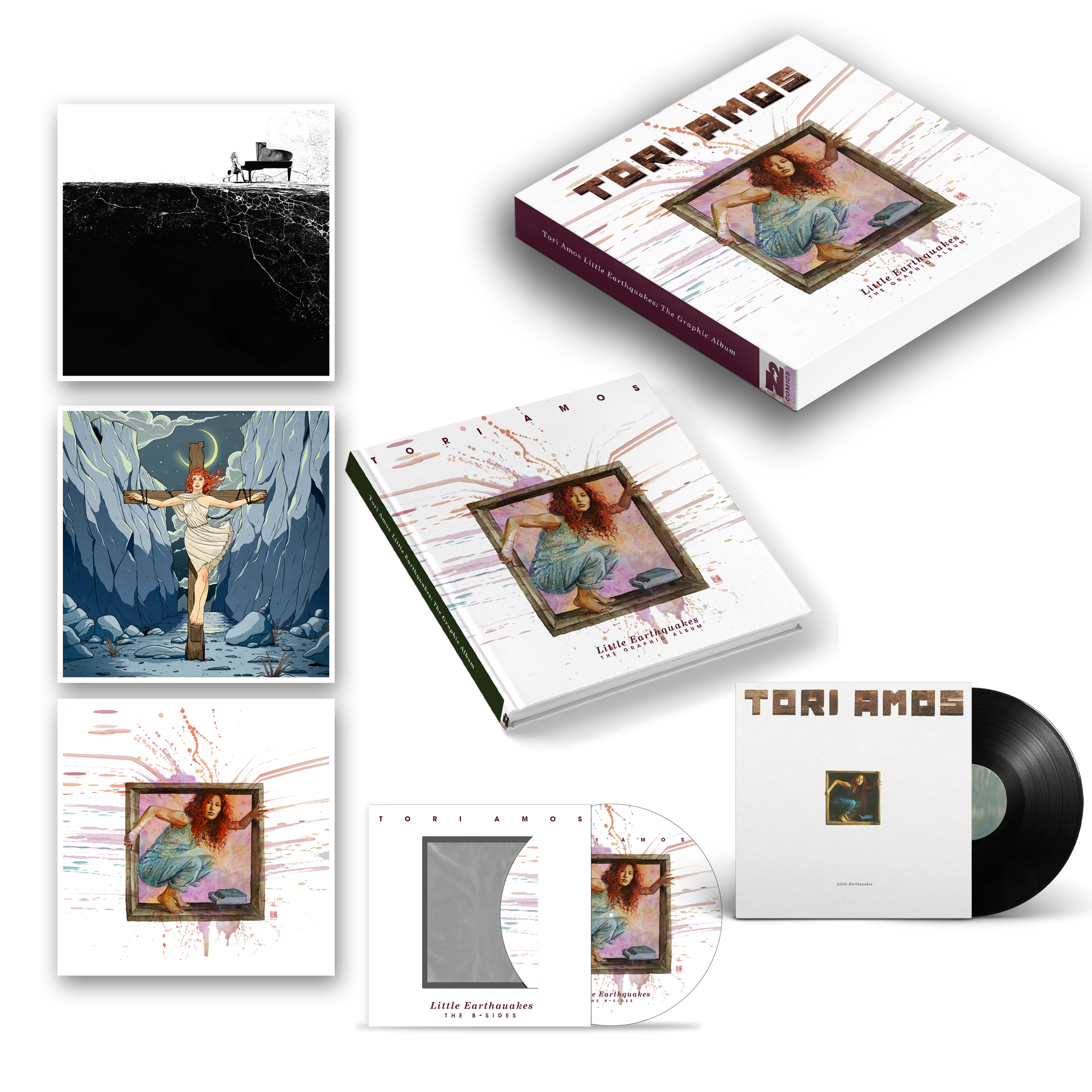 TORI AMOS: LITTLE EARTHQUAKES: GRAPHIC ALBUM DELUXE + VINYL + ART PRINTS