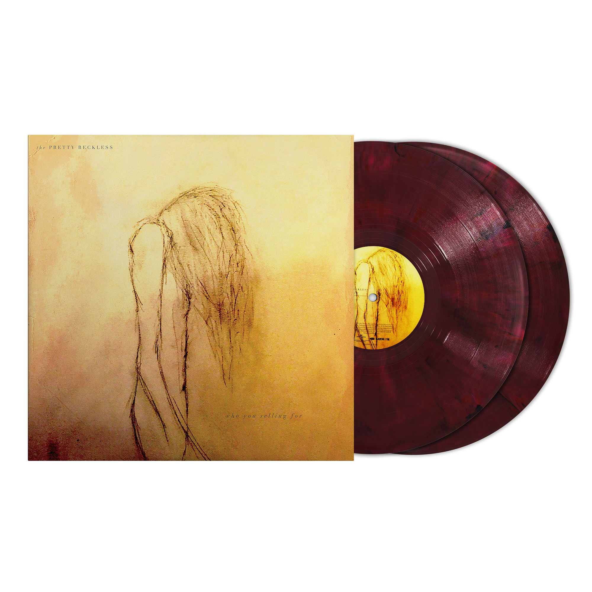 THE PRETTY RECKLESS ‘WHO YOU SELLING FOR’ 2LP - EXCLUSIVE - LTD. 300 -  RED VELVET