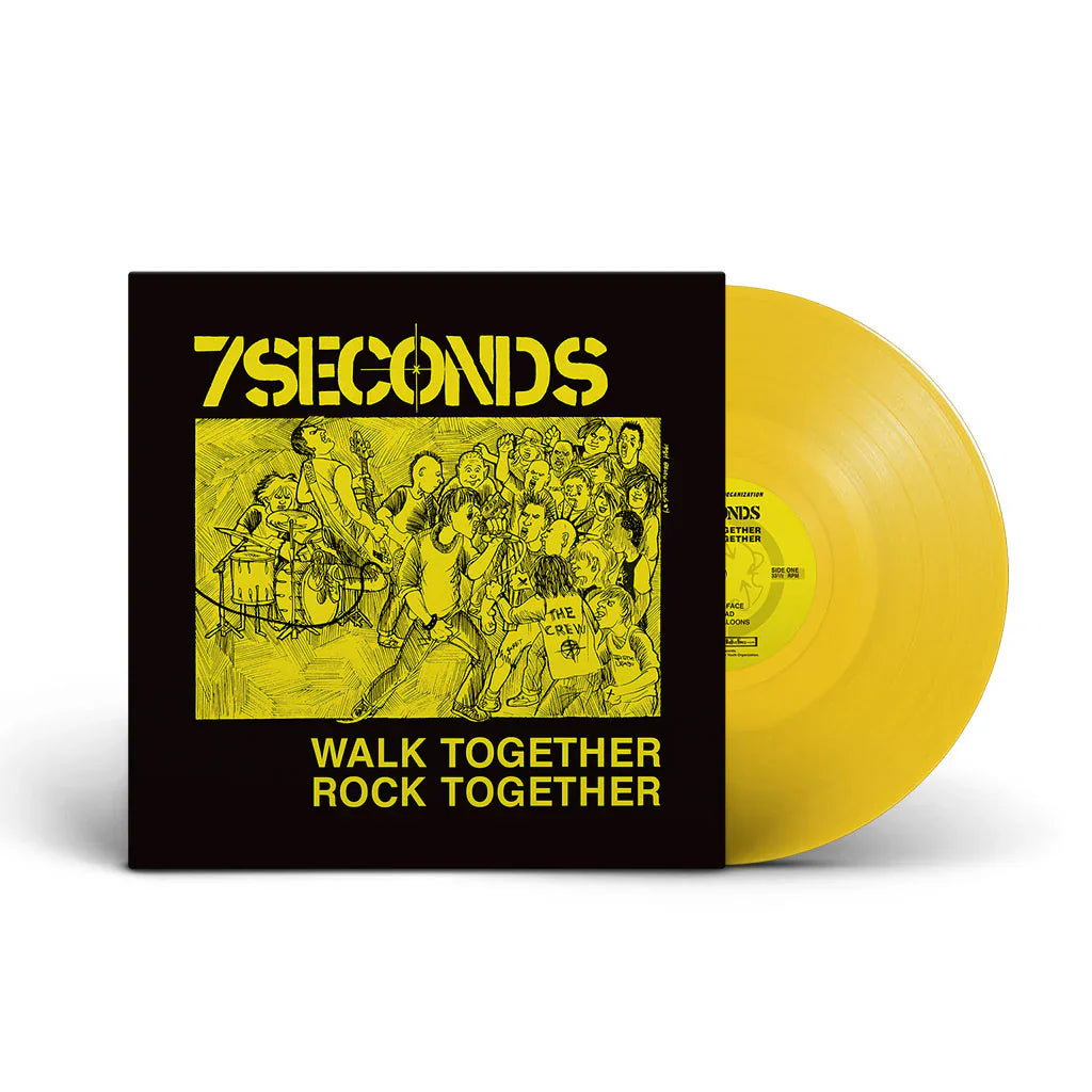 7SECONDS 'WALK TOGETHER, ROCK TOGETHER' LP - YELLOW