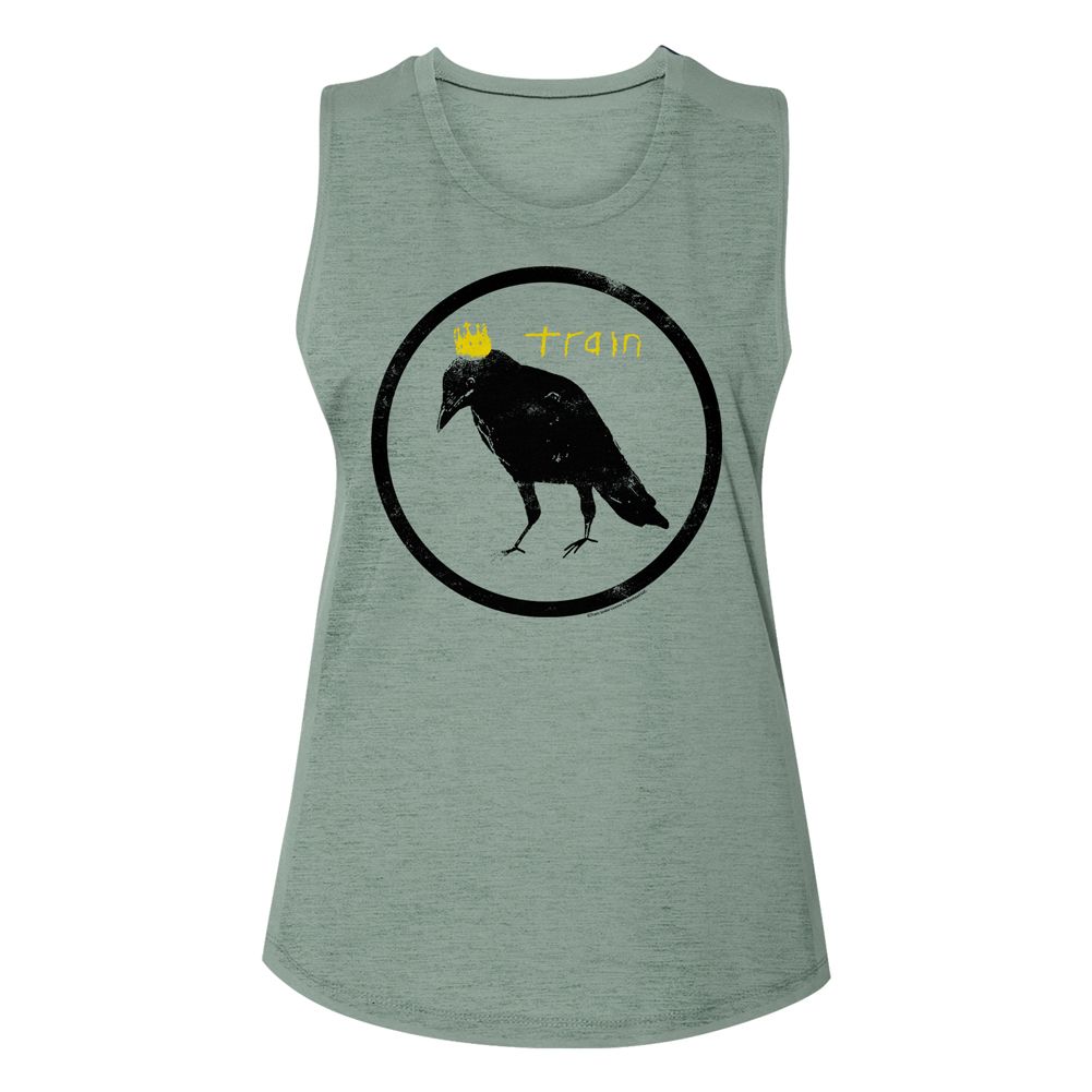 TRAIN - CROW AND CROWN IN CIRCLE LADIES SHIRT