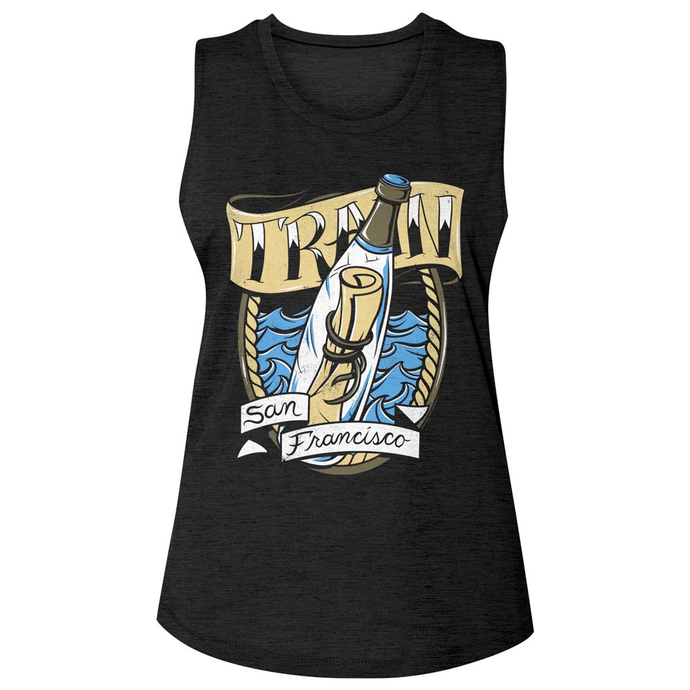 TRAIN - MESSAGE IN A BOTTLE LADIES SHIRT