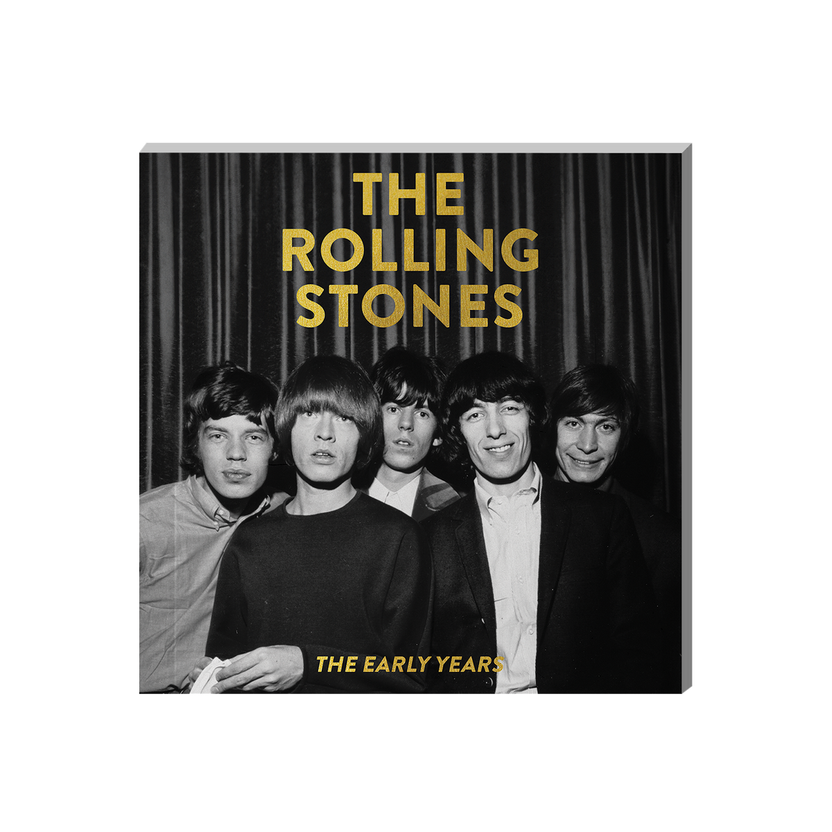 THE ROLLING STONES x GOLDMINE "EARLY YEARS" SPECIAL COLLECTOR’S EDITION SOFTCOVER BOOK + THE ROLLING STONES ’12x5’ LP - LTD. - GOLD