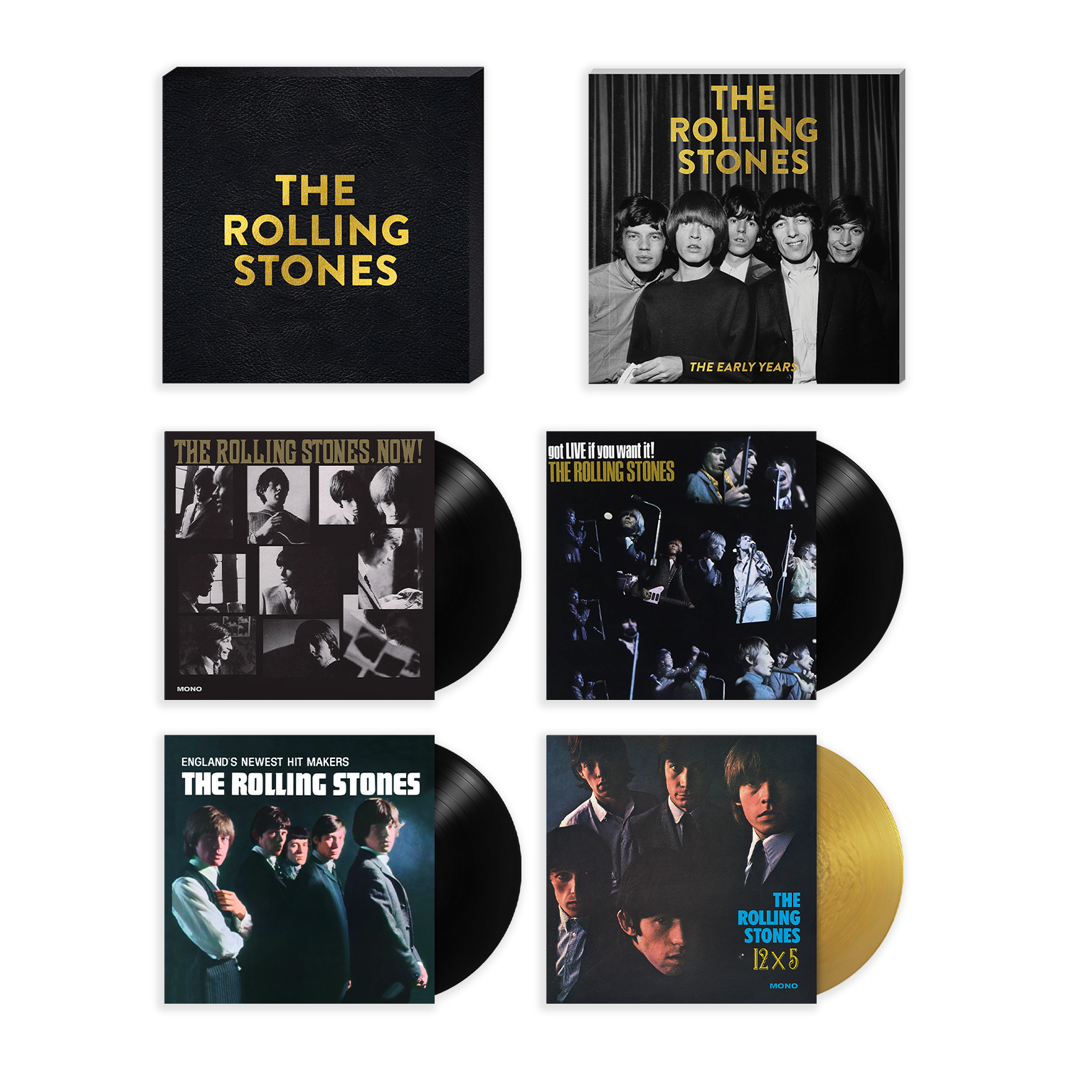 THE ROLLING STONES x GOLDMINE "EARLY YEARS" SPECIAL COLLECTOR’S EDITION SOFTCOVER BOOK + 4LP IN HEAVY DUTY NUMBERED BOX - EXCLUSIVE - LTD. 300