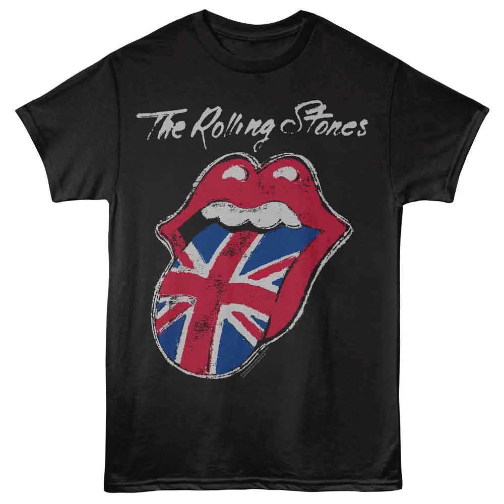 ROLLING STONES - PAINTED UK TONGUE SHIRT