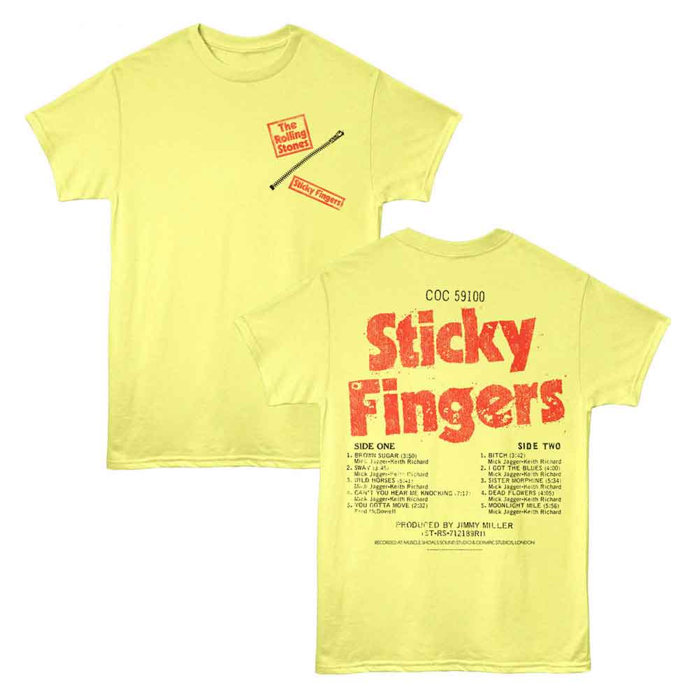 ROLLING STONES - STICKY FINGERS ZIP SHIRT