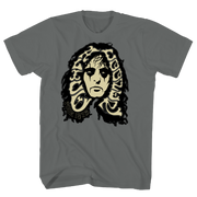 ALICE COOPER GLOW IN THE DARK FACE CHARCOAL T-SHIRT