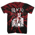 BLACK VEIL BRIDES BLOODY ANDY BLACK/RED SPIRAL WASH T-SHIRT