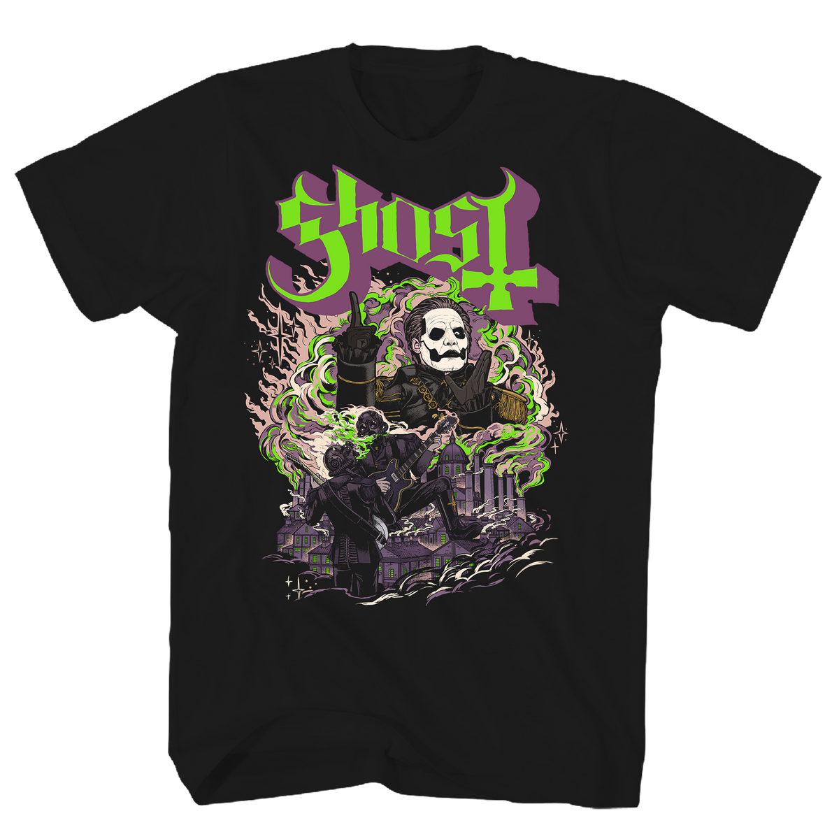 GHOST FOG BLACK T-SHIRT/S