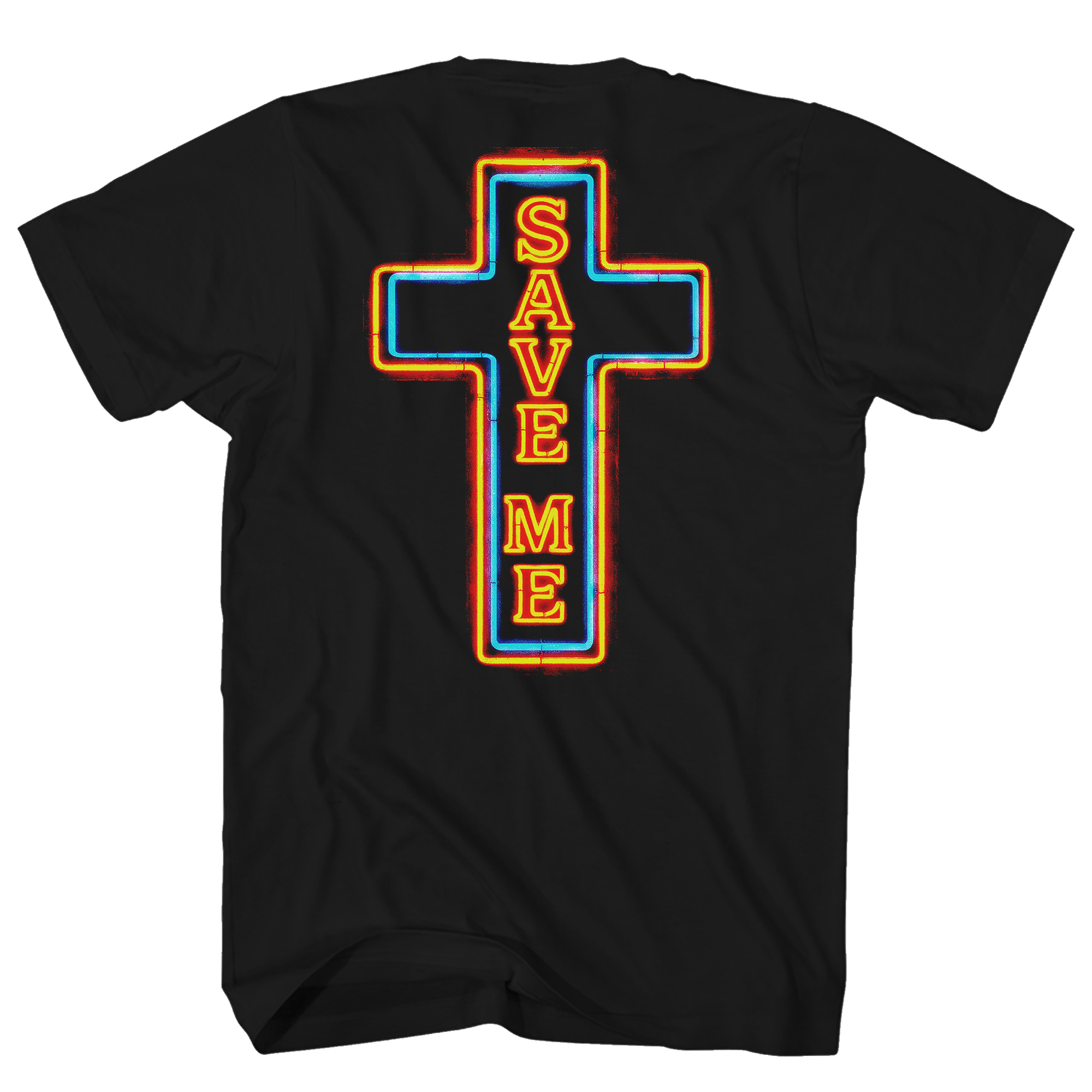 JELLY ROLL NEON PRAYING HANDS FRT/BACK BLACK T-SHIRT