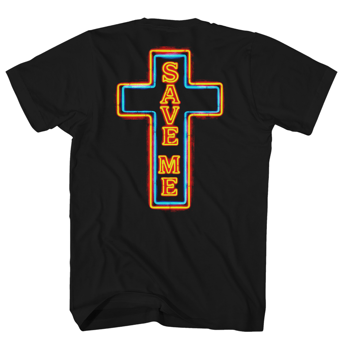 JELLY ROLL NEON PRAYING HANDS FRT/BACK BLACK T-SHIRT