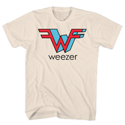 WEEZER LOGO NATURAL T-SHIRT