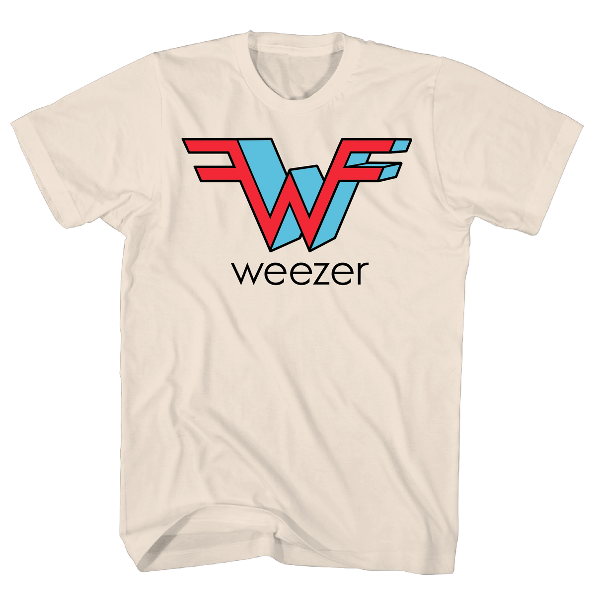 WEEZER LOGO NATURAL T-SHIRT