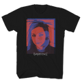EVANESCENCE RED FACE PHOTO BLACK T-SHIRT