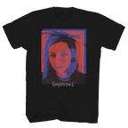 EVANESCENCE RED FACE PHOTO BLACK T-SHIRT