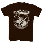 WAYLON JENNINGS WHAT GOES AROUND CHOCOLATE T-SHIRT