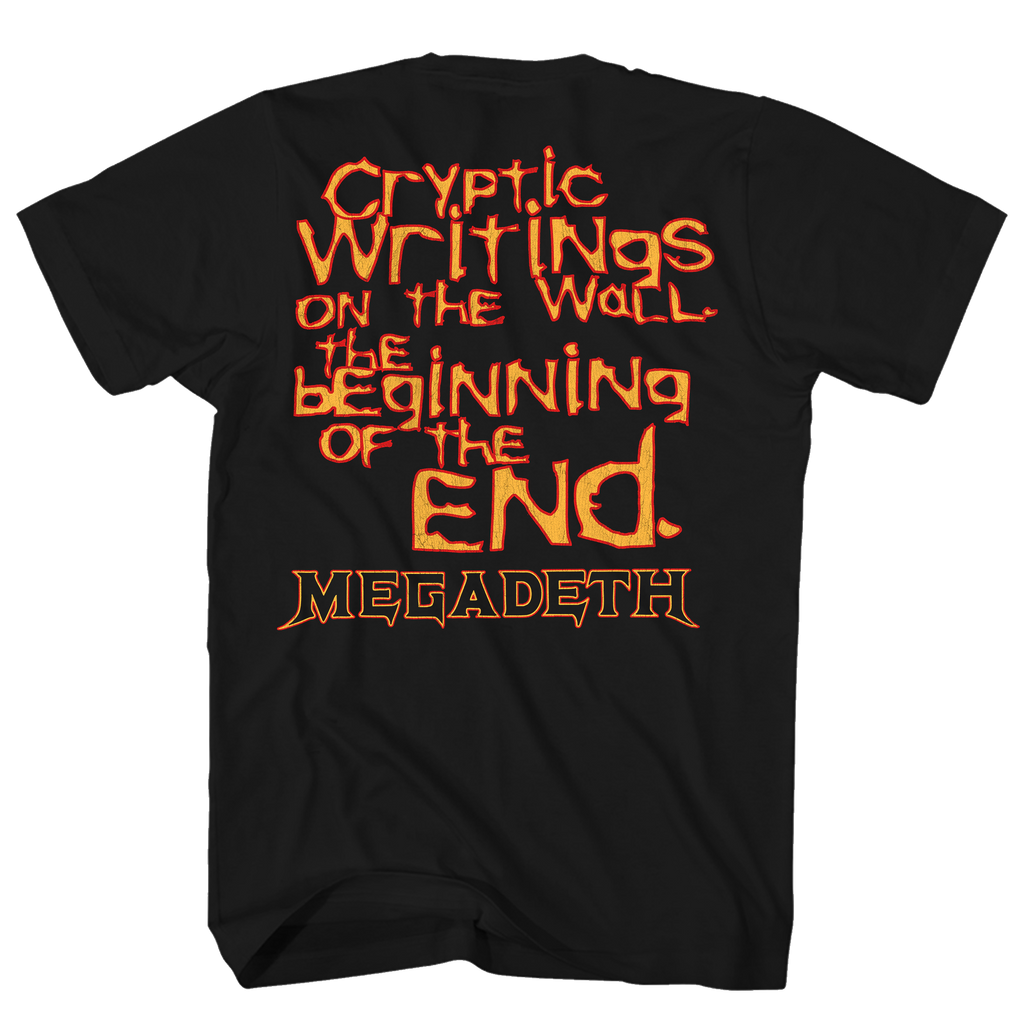 MEGADEATH CRIPTIC WRITINGS FRT/BACK BLACK T-SHIRT