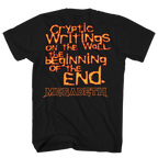 MEGADEATH CRIPTIC WRITINGS FRT/BACK BLACK T-SHIRT