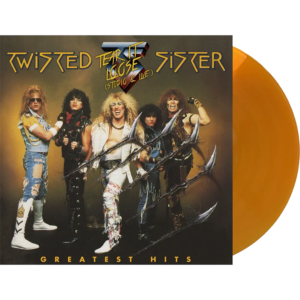 TWISTED SISTER 'GREATEST HITS -TEAR IT LOOSE' 2LP (Translucent Gold Vinyl)